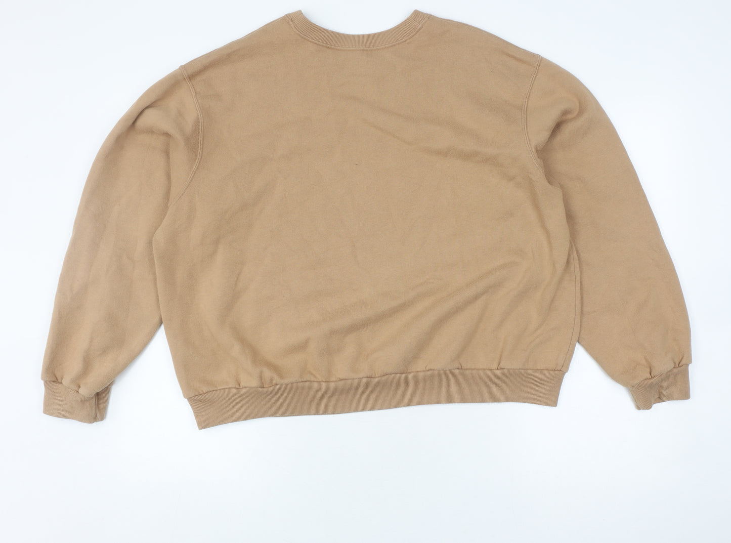 Hollister Unisex Brown Pullover Sweatshirt L