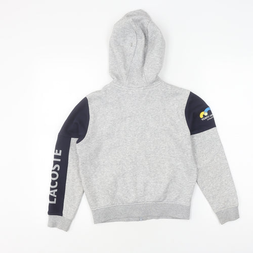 Lacoste Boys Grey Full Zip Hoodie - Size 10