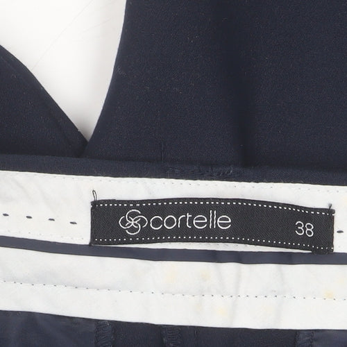 Cortelle Women's Blue Straight Trousers Size 10