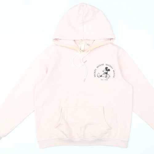 Disney Women's Pink Mickey Mouse Pullover Hoodie M