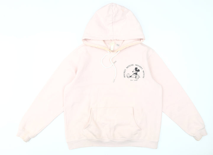 Disney Women's Pink Mickey Mouse Pullover Hoodie M