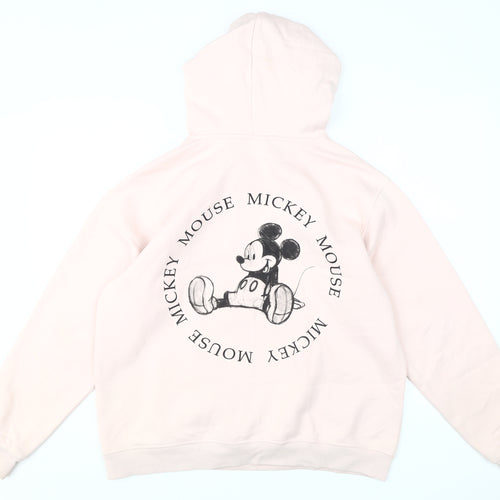Disney Women's Pink Mickey Mouse Pullover Hoodie M