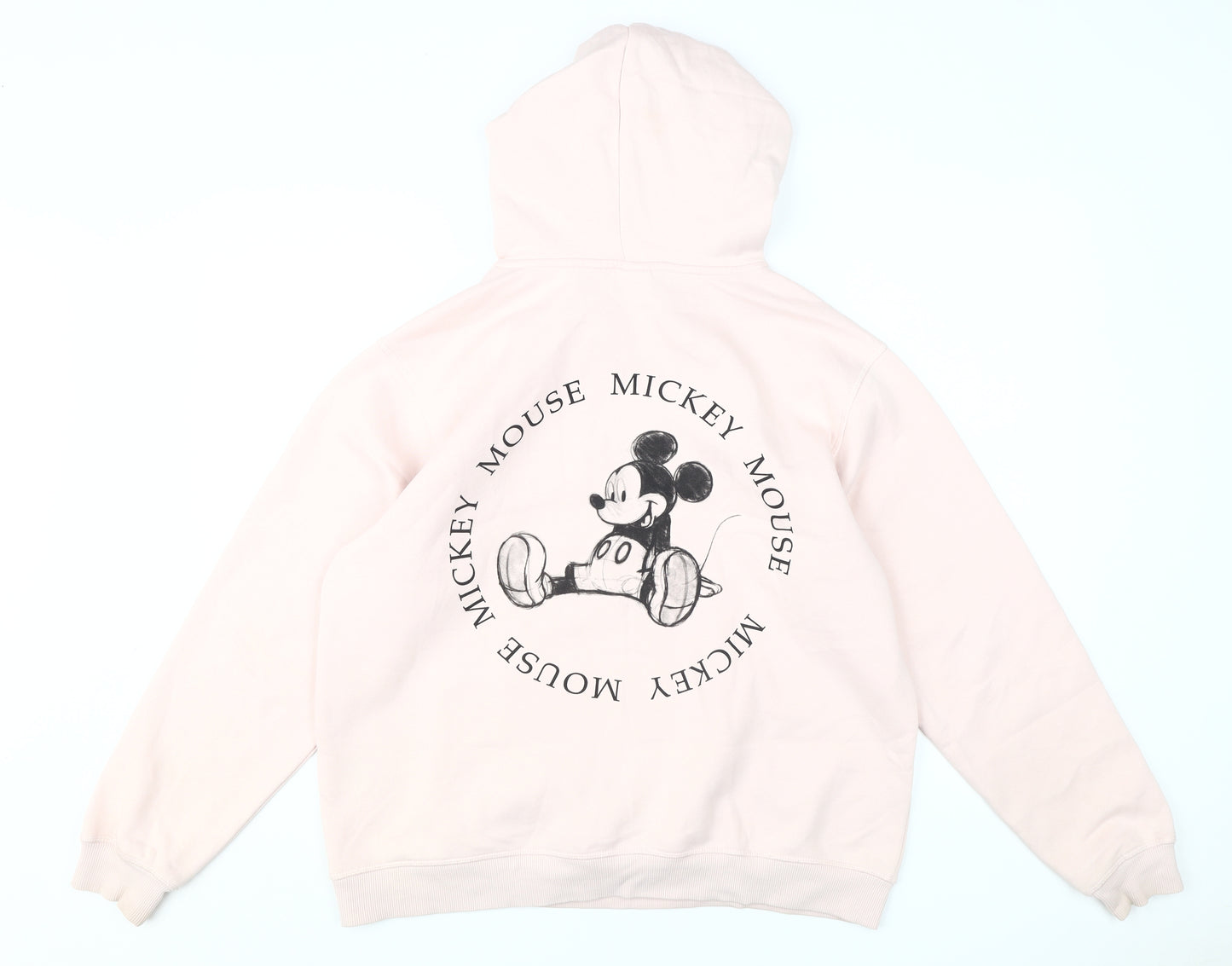 Disney Women's Pink Mickey Mouse Pullover Hoodie M
