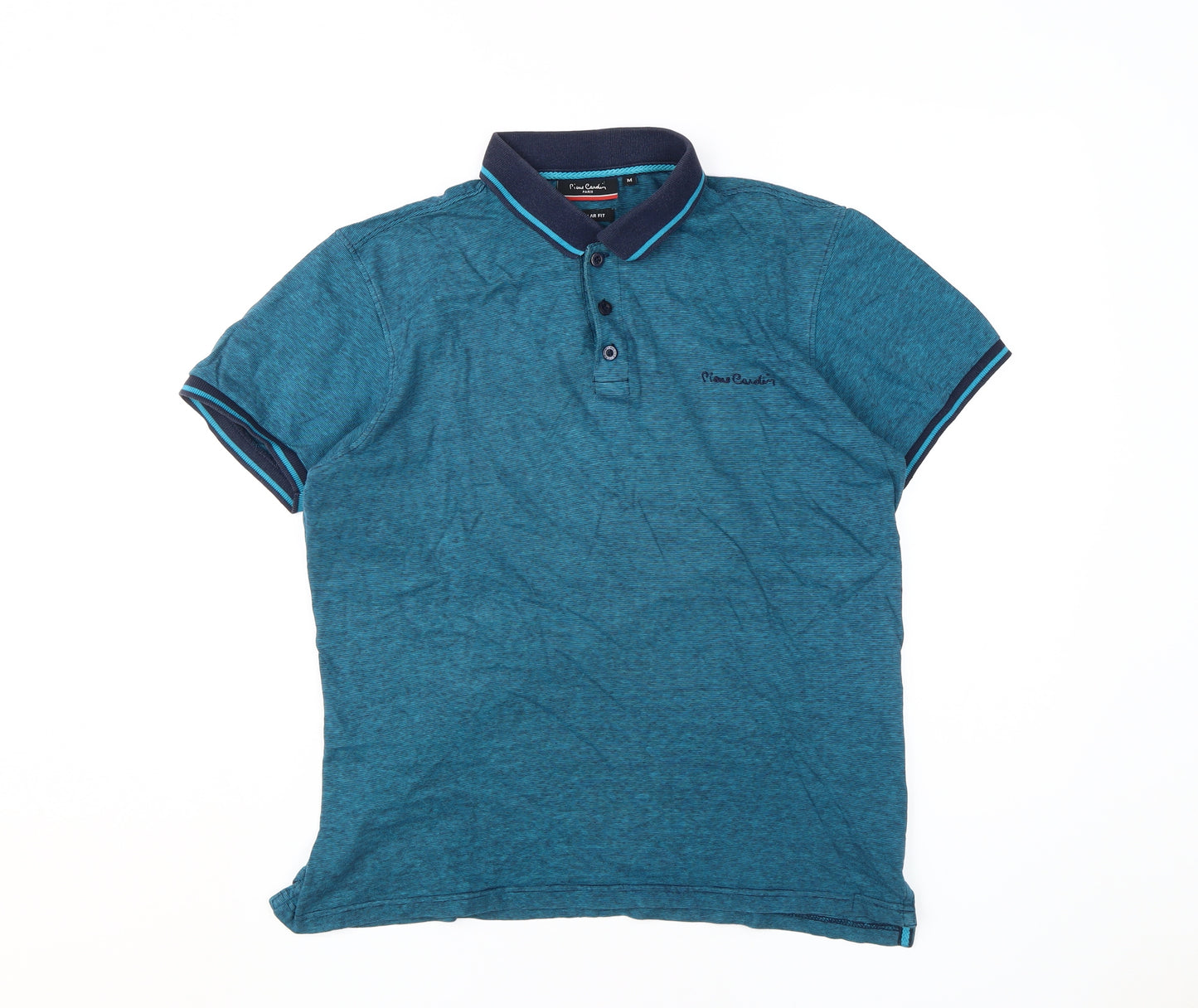 Pierre Cardin Men's Blue Polo Shirt, M, Regular Fit