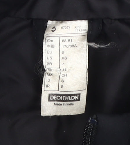 Decathlon Women's Black Polyester Waistcoat S
