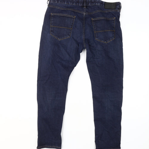 Marks and Spencer Men's Blue Straight Jeans 36 Regular