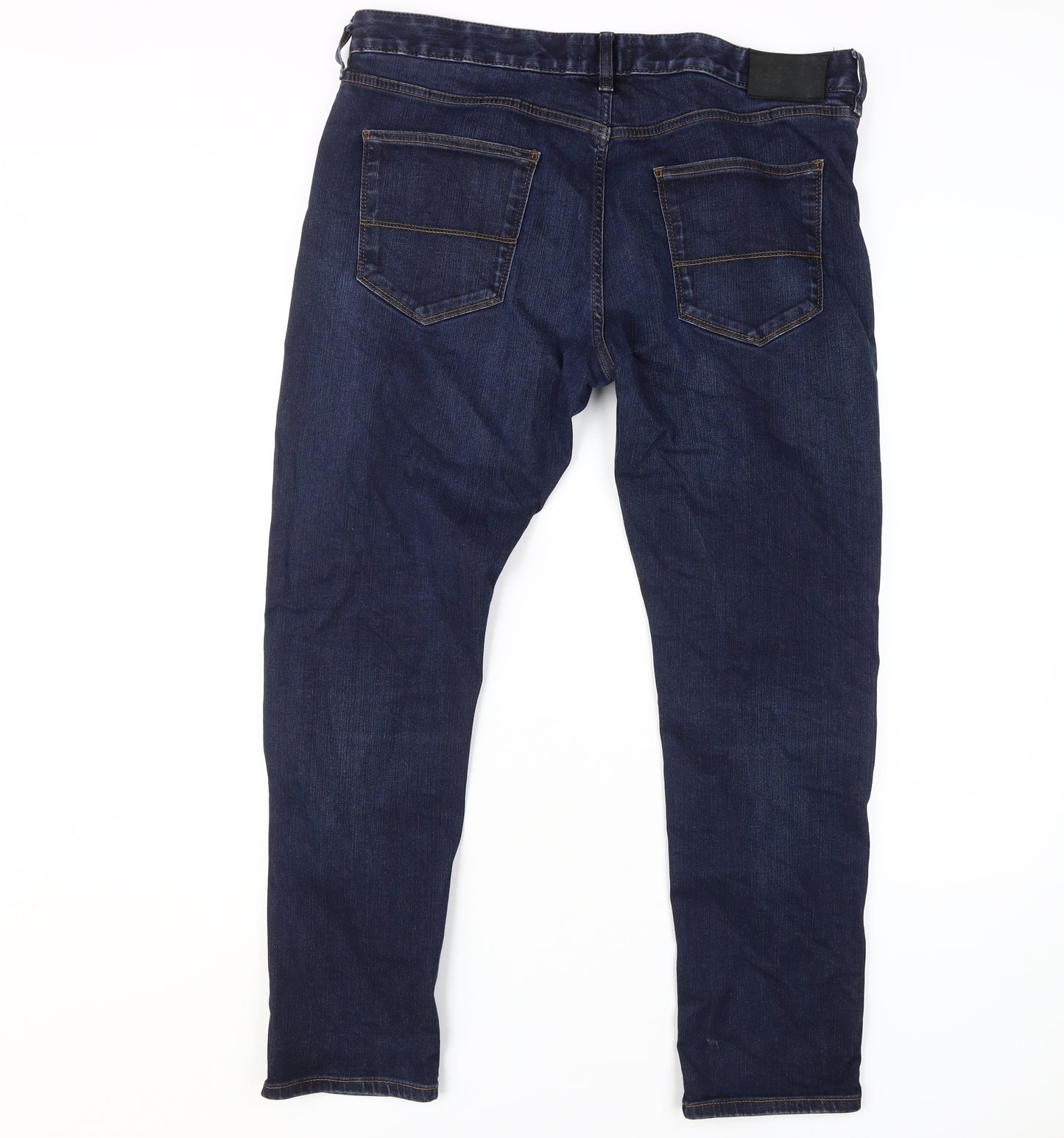 Marks and Spencer Men's Blue Straight Jeans 36 Regular