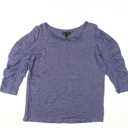 Phase Eight Women's Blue Jersey T-Shirt, Size 12