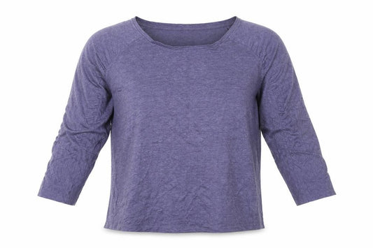 Front view of Phase Eight Women's Blue Jersey T-Shirt, size 12