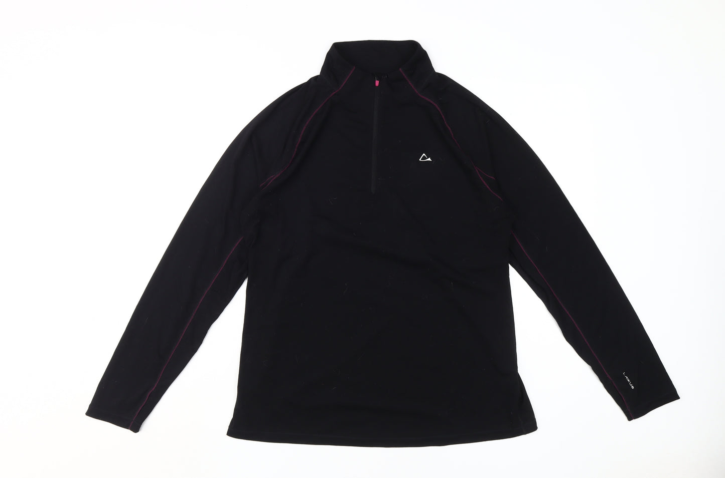Laikus Women's Black XL Merino Blend 1/2 Zip Sweatshirt