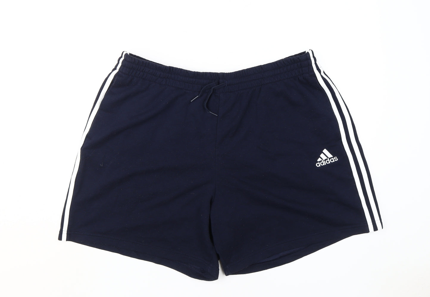 Adidas Unisex Blue Sweat Shorts 2XL Gym & Training