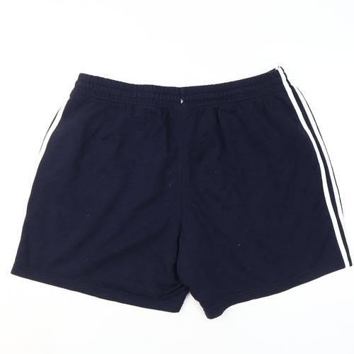 Adidas Unisex Blue Sweat Shorts 2XL Gym & Training
