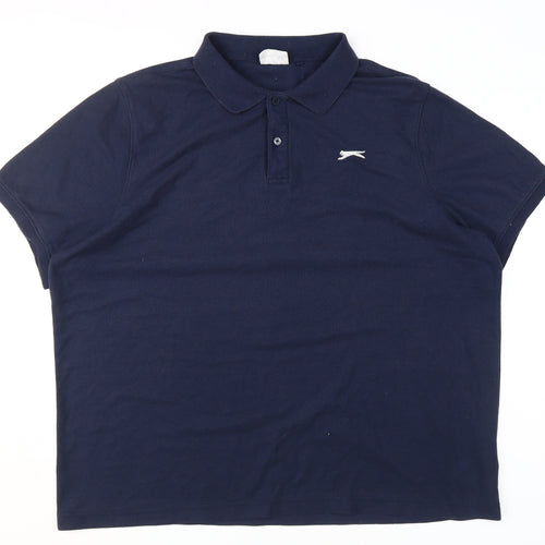 Slazenger Men's Blue 3XL Short Sleeve Polo Shirt