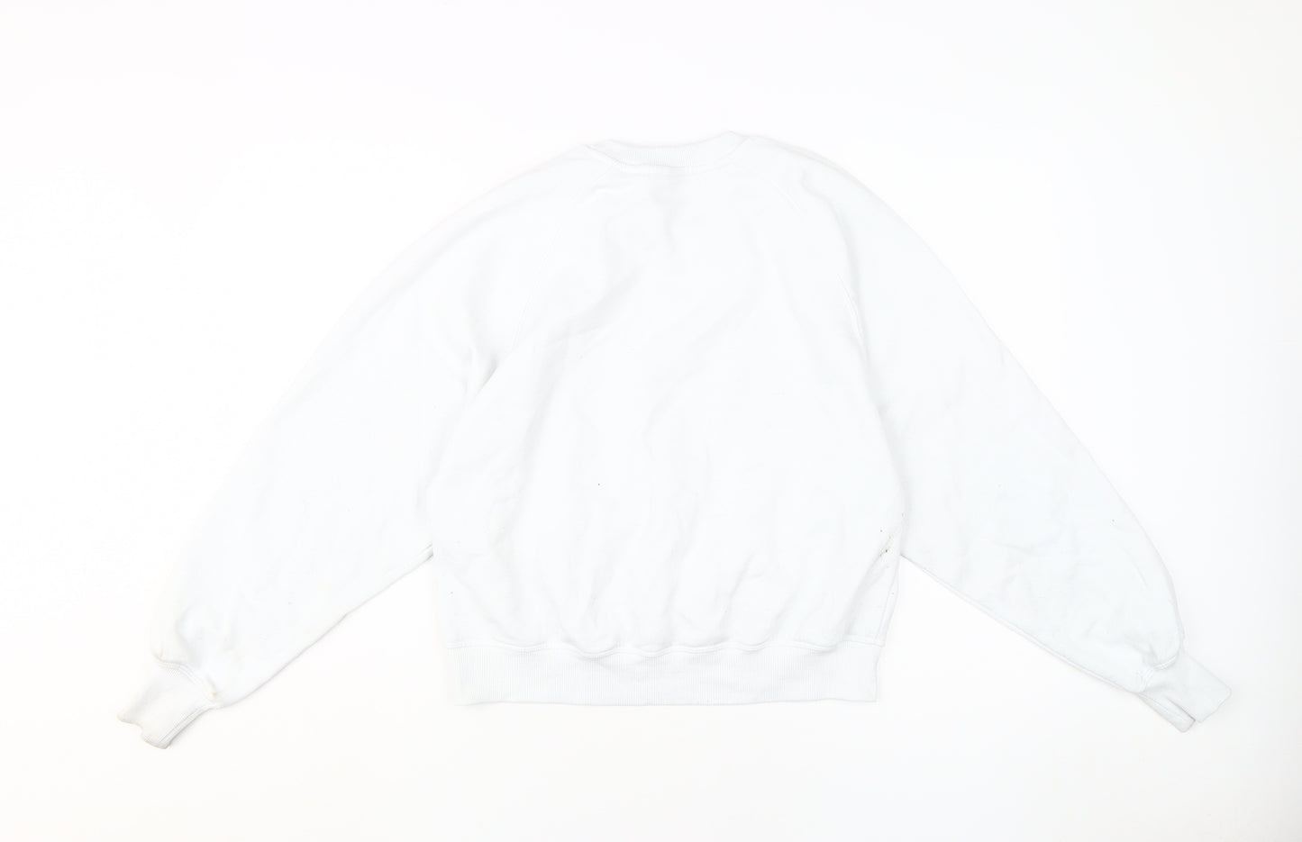 Unisex Adults White Music Graphic Sweatshirt XS