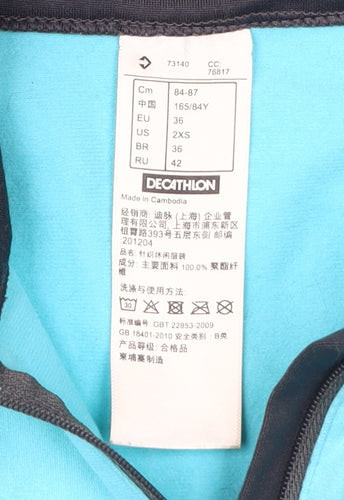 Decathlon Women's Blue 2XS Henley Sweatshirt