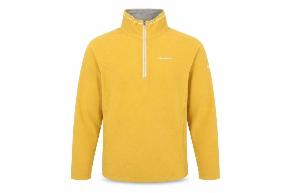 Front view of Craghoppers Men’s Yellow Pullover Sweatshirt S