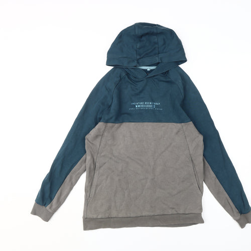 Marks and Spencer Boys Colourblock Pullover Hoodie 13-14Y