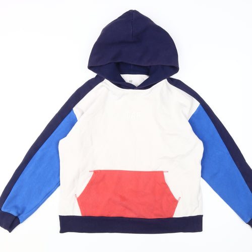 GAP Boys Multicoloured XL Pullover Hoodie - Casual Colourblock