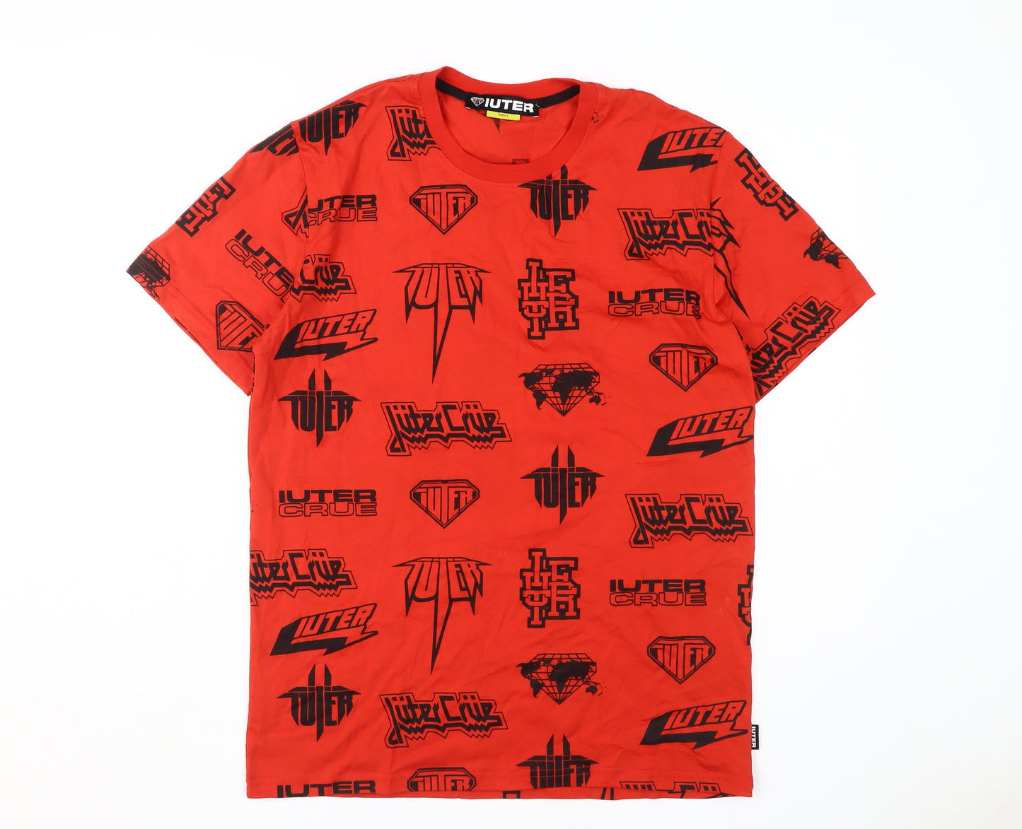 Iuter Men's Red Logo Graphic Print T-Shirt, Size S