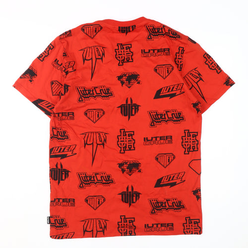 Iuter Men's Red Logo Graphic Print T-Shirt, Size S