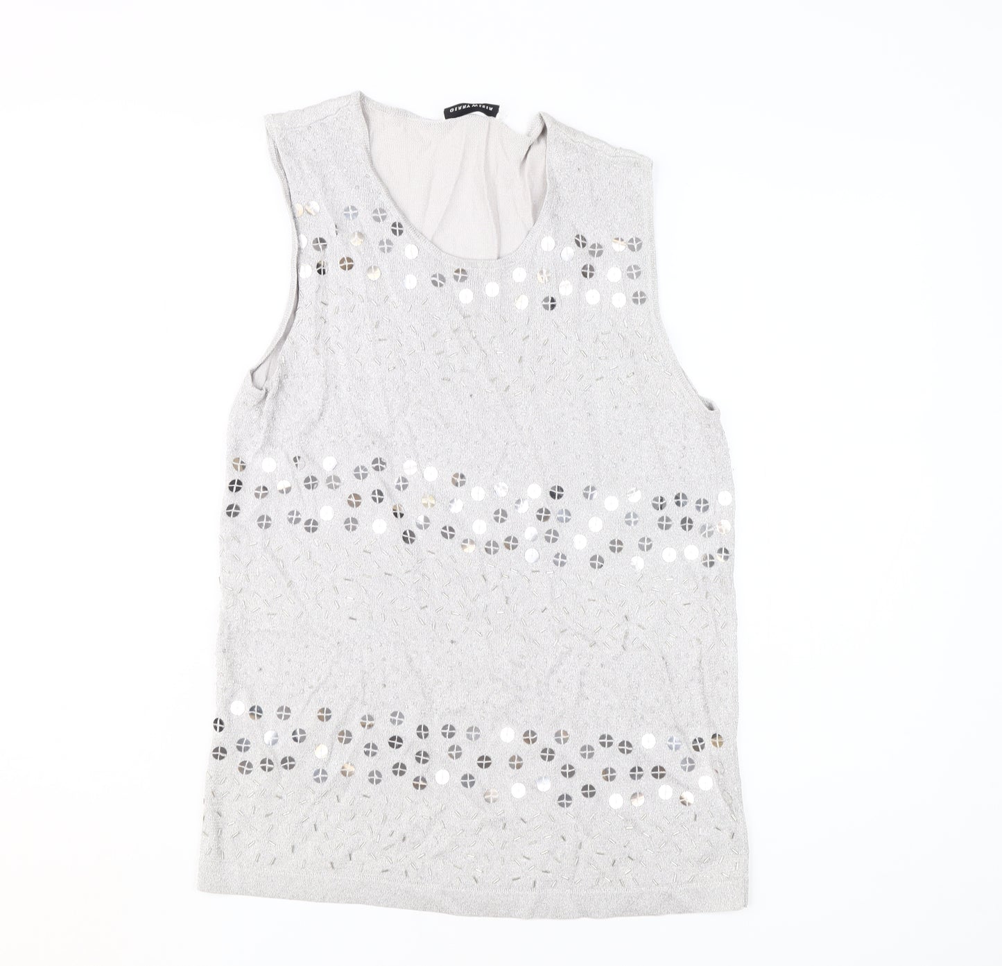 Gerry Weber Grey Sequin Women's Tank Top Size 16