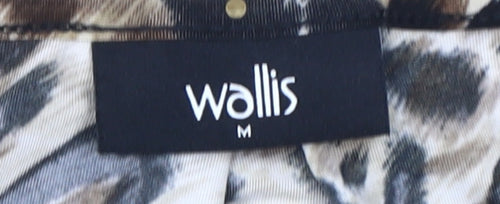 Wallis Women's Multicoloured Animal Print Blouse, Size M
