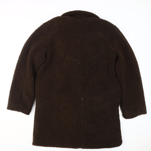Brave Soul Women's Brown Overcoat, M, Classic, Lined