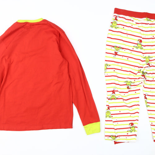 The Grinch Pyjama Set Unisex Adults Red L Christmas