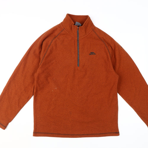 Trespass Men's Brown Pullover Sweatshirt, Medium, 1/4 Zip