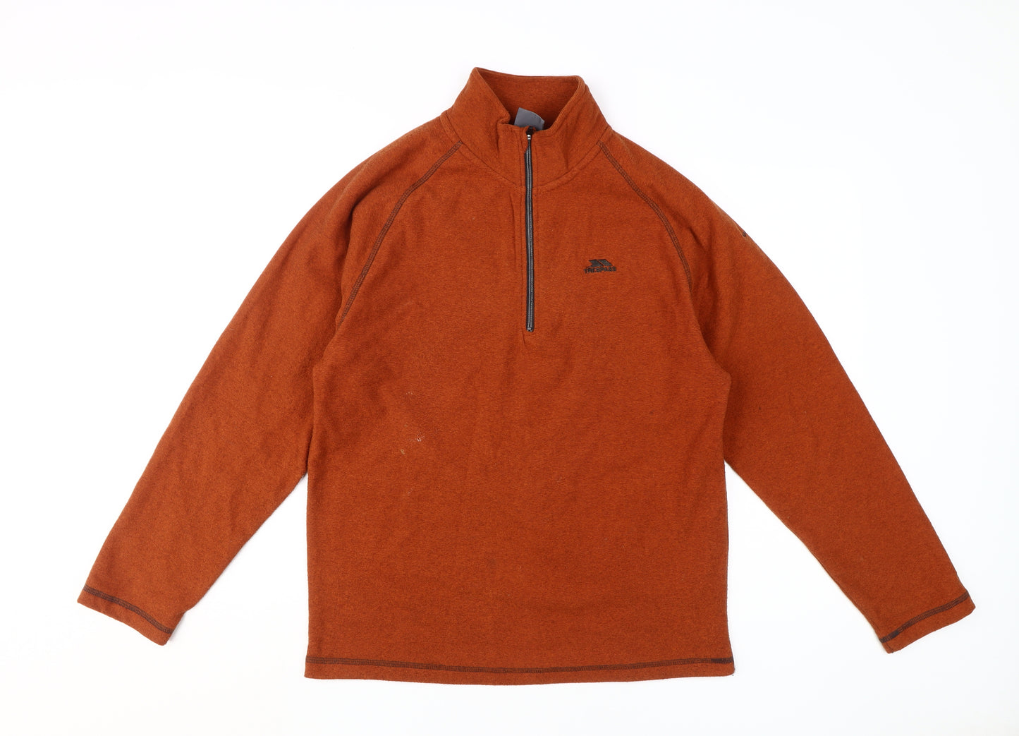 Trespass Men's Brown Pullover Sweatshirt, Medium, 1/4 Zip