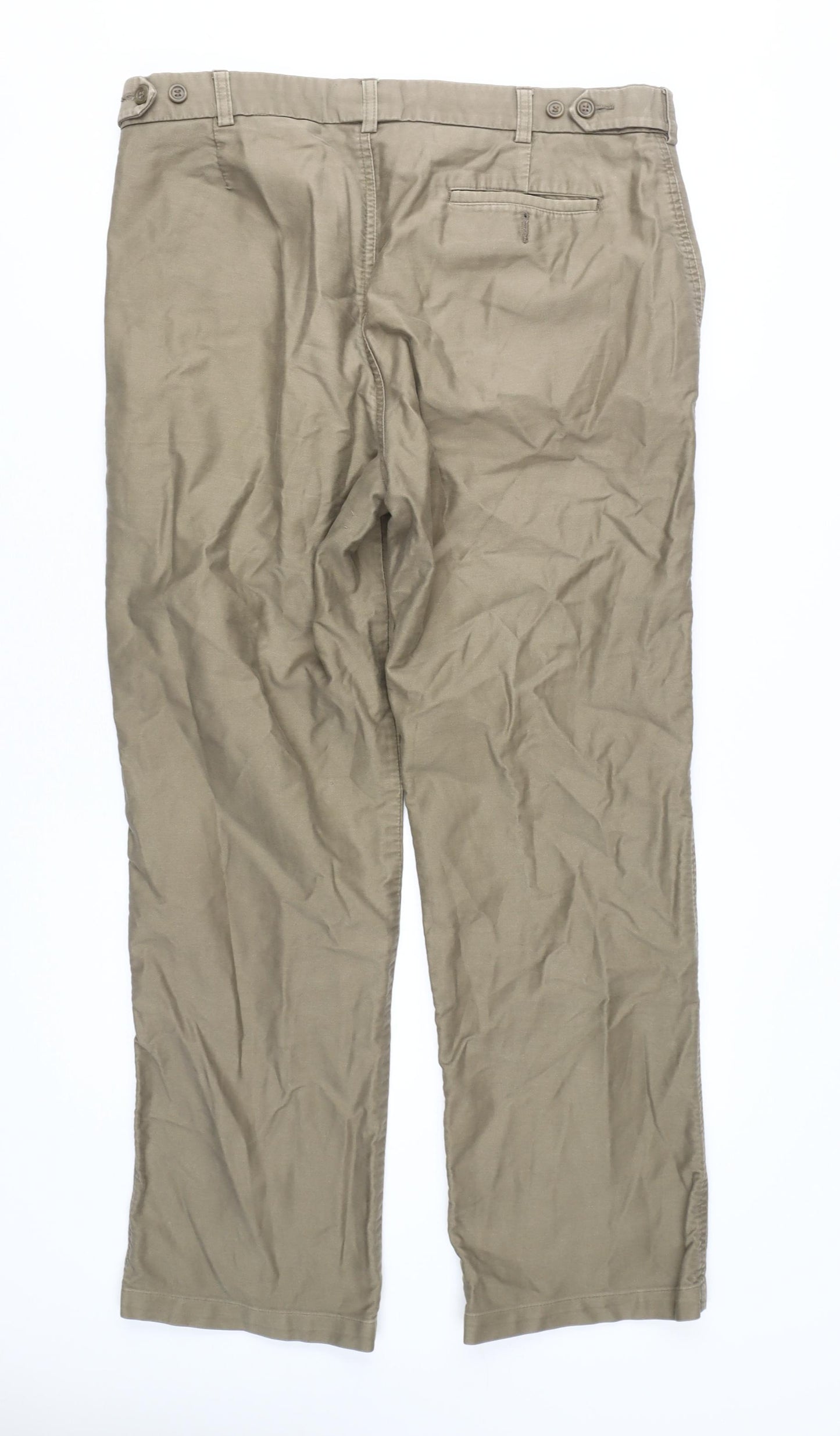 EWM Pure Classics Men's Beige Chino Trousers - Size 36