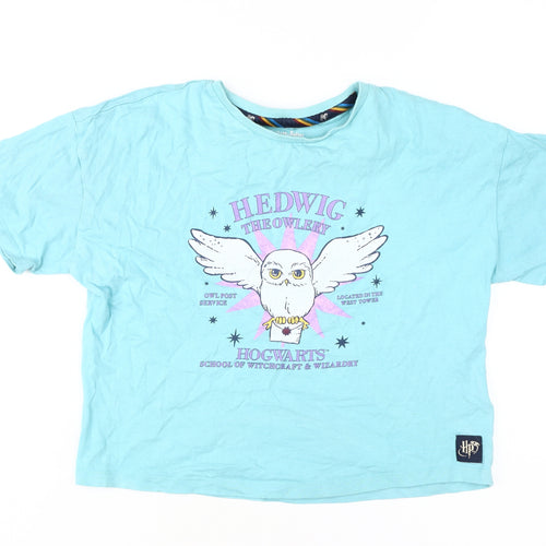 Marks and Spencer Teens Blue Harry Potter Cropped T-Shirt