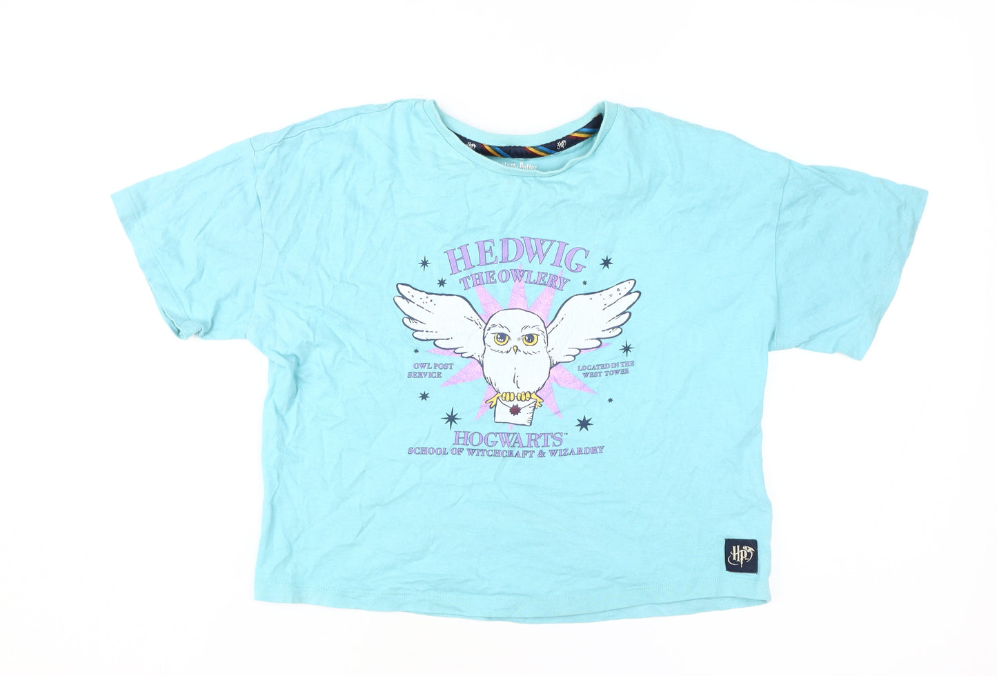 Marks and Spencer Teens Blue Harry Potter Cropped T-Shirt