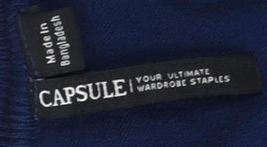 Capsule Women's Blue V-Neck Plus Pullover Jumper Size 20/22