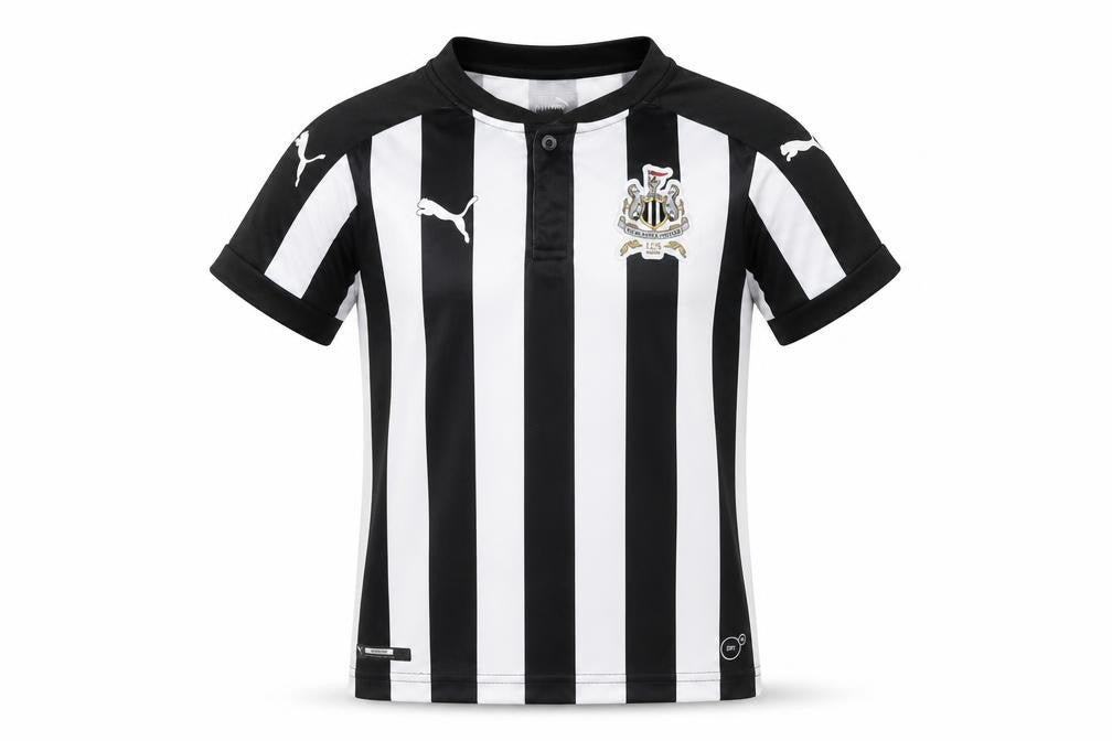 Puma Boys Football Jersey Black White Stripe 9-10 Years