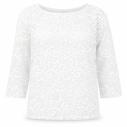 Marks and Spencer Ivory Lace Blouse, UK 10, 3/4 Sleeve