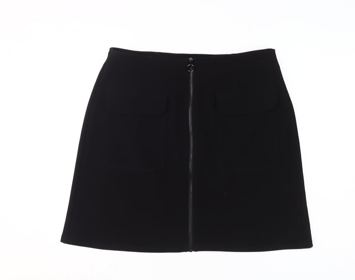Wallis Women’s Black Knee Length Pencil Skirt, Size 12