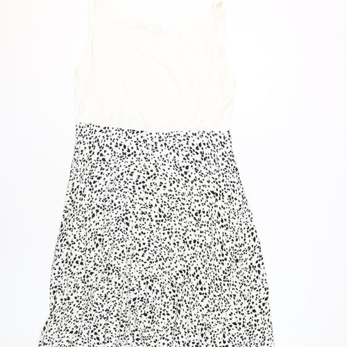 Seraphine Women’s White A-Line Dress, Size 10, Animal Print