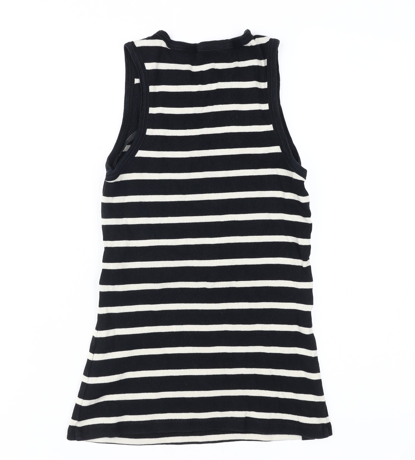 BShirt Women's Black Striped Jersey Tank, Size 10