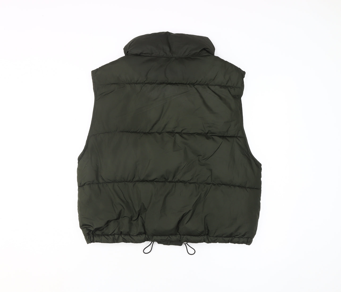 H&M Women’s Green Puffer Waistcoat, S, Outdoor