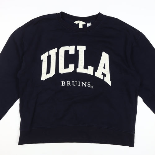 H&M Unisex Adults Black UCLA Pullover Sweatshirt M