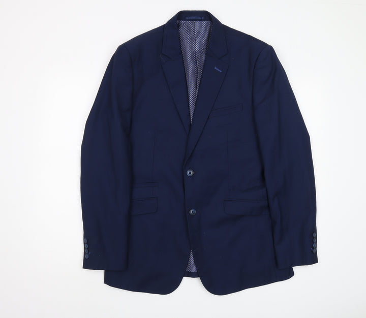 Cavani Men's Blue Blazer Jacket Size 40 Regular Fit