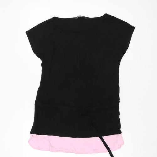 Armani Exchange Women's Black Tunic, Short Sleeve, S