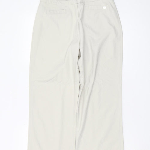 Ted Baker Women's Beige Straight Leg Trousers Size 4