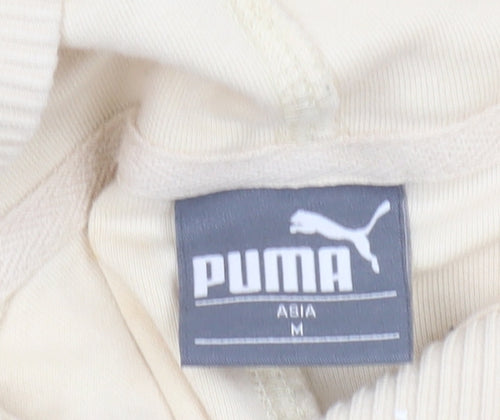 Puma Women's Beige Hoodie Pullover M Casual Style