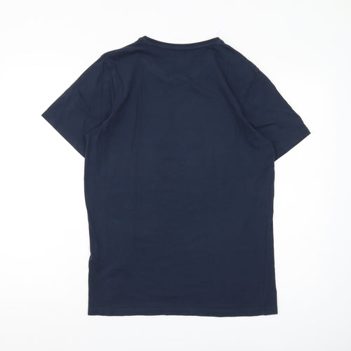 Jack & Jones Men's Blue Graphic Print T-Shirt S