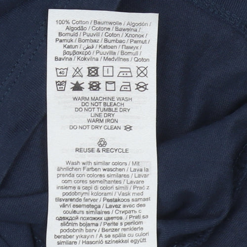 Jack & Jones Men's Blue Graphic Print T-Shirt S