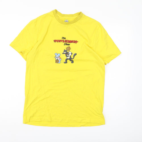 The Simpsons Men's Yellow Itchy & Scratchy T-Shirt - Size S