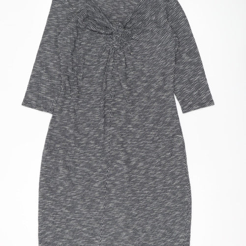 White Stuff Womens Grey Shift Dress Size 12