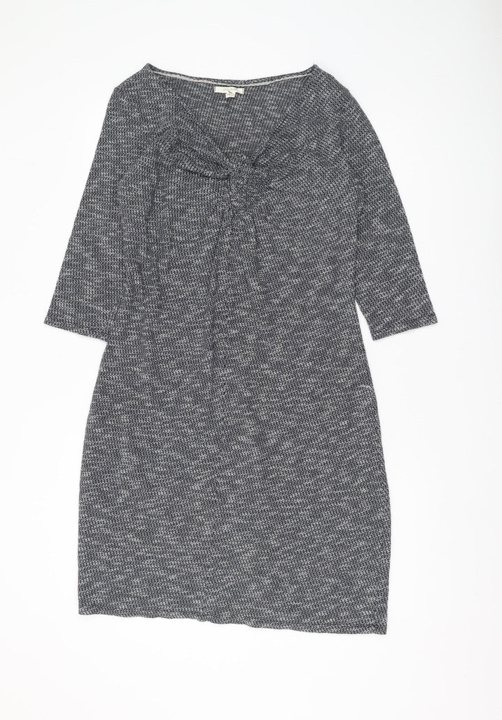 White Stuff Womens Grey Shift Dress Size 12